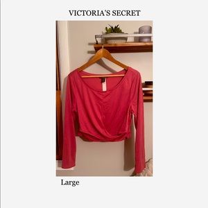 VS Ribbed Long Sleeve Crop Top NWT*